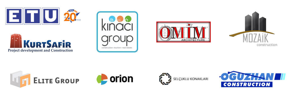 Логотипы компаний застройщиков в Турции